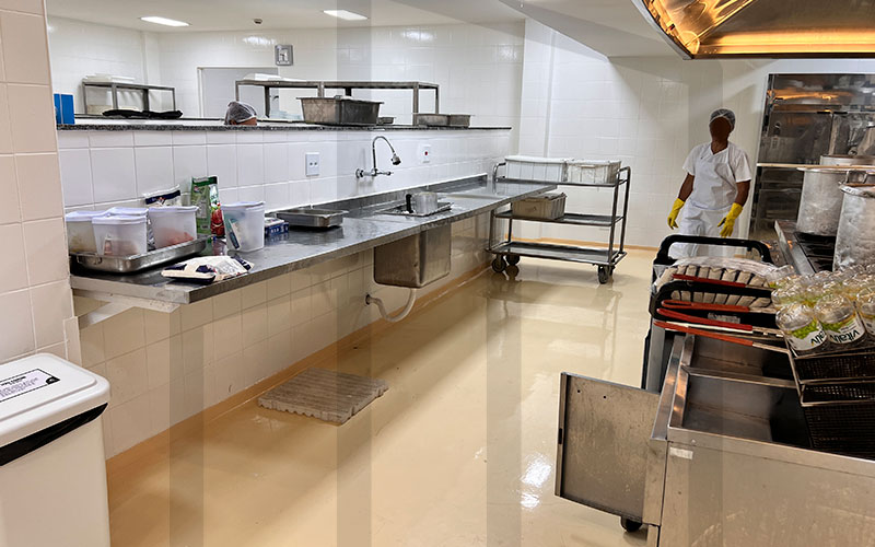 Reforma cozinha hospitalar
